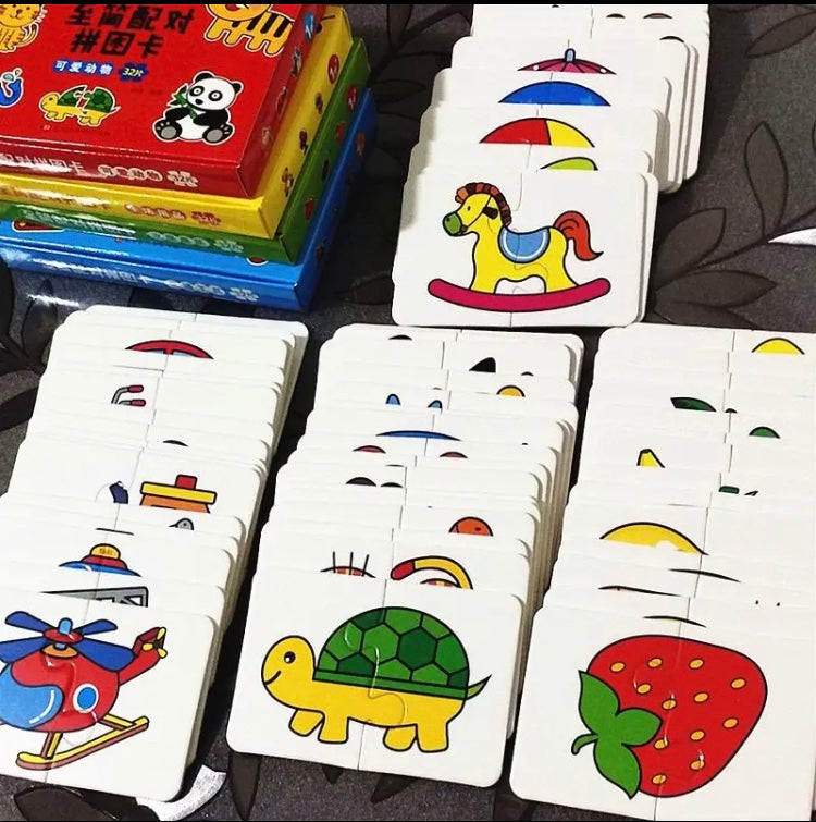 Montessori Toddler Card Matching Game, Early Education Puzzle Toys, Kid Training Gift Montessori Toddler Card Matching Game, Early Education Puzzle Toys, Kid Training Gift